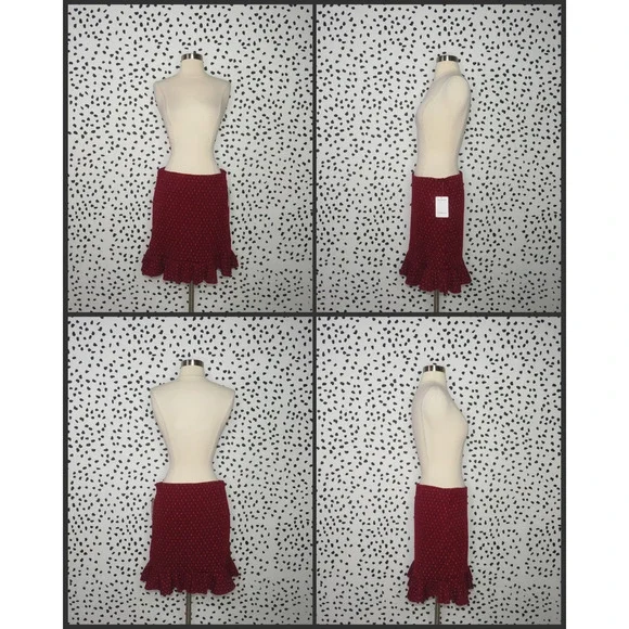 Free People Red Set the Mood Boho Matching Skirt Set - Picture 10 of 14